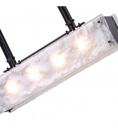  Assunta 4 Light Chandelier With Black Finish (9973P28-4-101) - CWI