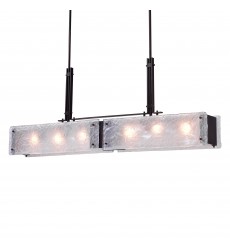  Assunta 6 Light Chandelier With Black Finish (9973P45-6-101) - CWI