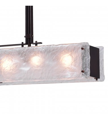  Assunta 6 Light Chandelier With Black Finish (9973P45-6-101) - CWI