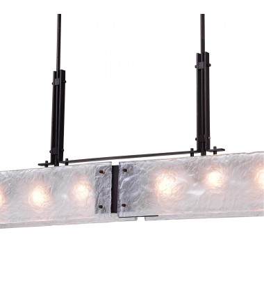  Assunta 6 Light Chandelier With Black Finish (9973P45-6-101) - CWI