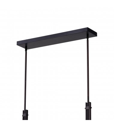  Assunta 6 Light Chandelier With Black Finish (9973P45-6-101) - CWI