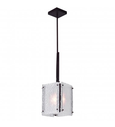  Assunta 1 Light Pendant With Black Finish (9973P8-1-101) - CWI