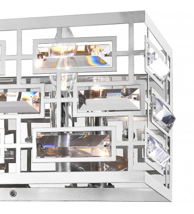  Petia 1 Light Vanity Light With Chrome Finish (9975W9-1-601) - CWI