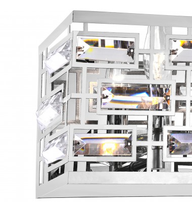  Petia 1 Light Vanity Light With Chrome Finish (9975W9-1-601) - CWI