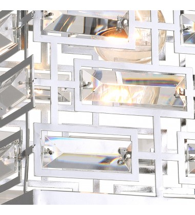  Petia 1 Light Vanity Light With Chrome Finish (9975W9-1-601) - CWI