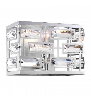  Petia 1 Light Vanity Light With Chrome Finish (9975W9-1-601) - CWI