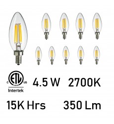  CWI-4.5 Watt E12 LED Bulb 2700K (Set of 10) (E12K2700-10)