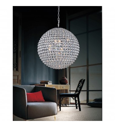  Globe 26 Light Chandelier With Chrome Finish (QS8353P40C) - CWI
