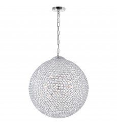  Globe 26 Light Chandelier With Chrome Finish (QS8353P40C) - CWI