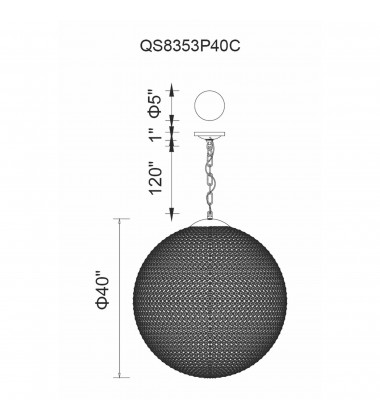  Globe 26 Light Chandelier With Chrome Finish (QS8353P40C) - CWI