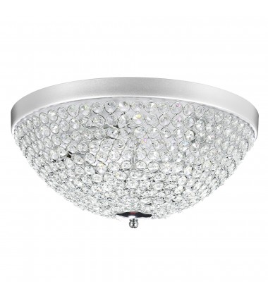  Globe 4 Light Bowl Flush Mount With Chrome Finish (QS8357C16C) - CWI