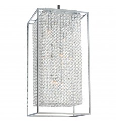  Cube 11 Light Chandelier With Chrome Finish (QS8381P14C-RC) - CWI