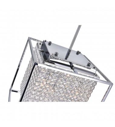  Cube 5 Light Chandelier With Chrome Finish (QS8381P14C-S) - CWI