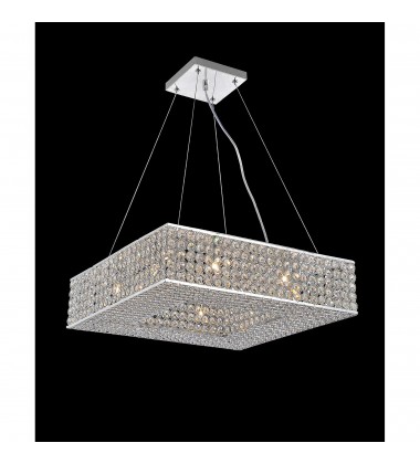  Dannie 12 Light Chandelier With Chrome Finish (QS8391P24C-S) - CWI