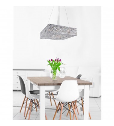  Dannie 12 Light Chandelier With Chrome Finish (QS8391P24C-S) - CWI