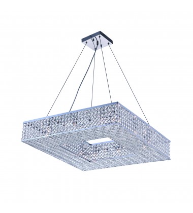  Dannie 12 Light Chandelier With Chrome Finish (QS8391P24C-S) - CWI
