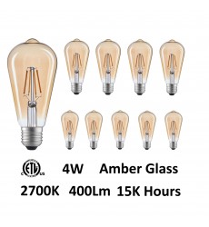  CWI-ST19 Warm White 2700K LED 4W Light Bulb (Set of 10) (ST19K2700W4-10)