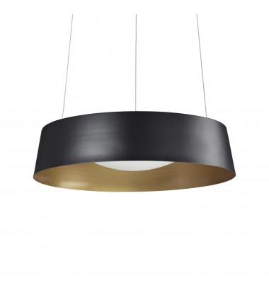  401207BK-LED-Sampson 16-in Black LED Pendant