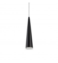  401214BK-LED-Mina 12-in Black LED Pendant