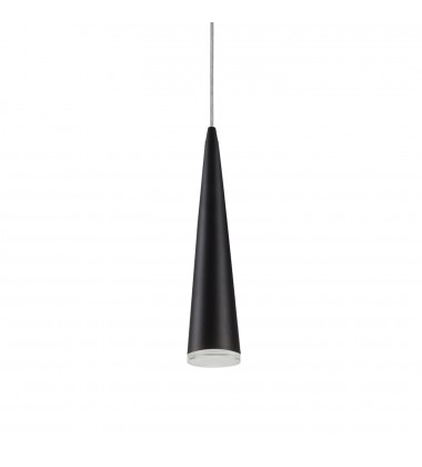  401214BK-LED-Mina 12-in Black LED Pendant