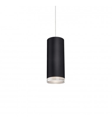  401431BK-LED-Cameo 8-in Black LED Pendant