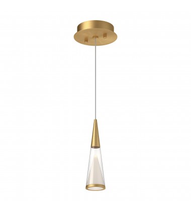  402401BG-LED-Malabar 3-in Brushed Gold LED Pendant