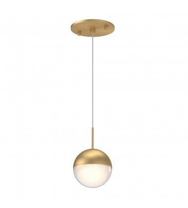  402801BG-LED-Pluto 4-in Brushed Gold LED Pendant