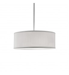  41073W-Gregory 15-in White 3 Lights Pendant