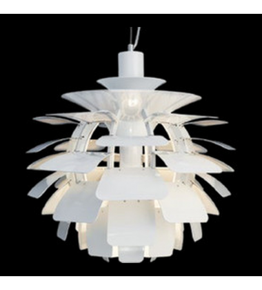 42091W-Artichoke 16-in White 1 Light Pendant 42091W-Artichoke 16-in White 1 Light Pendant
