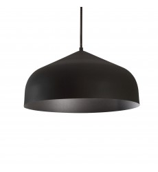  49117-BK/BK-Helena 17-in Black/Black 1 Light Pendant