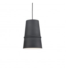  492208-BK-Castor 8-in Black 1 Light Pendant