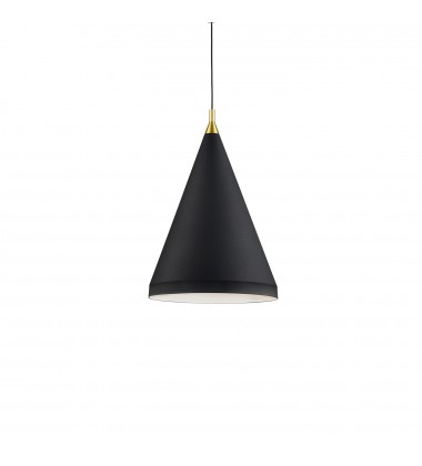  492716-BK/GD-Dorothy 16-in Black With Gold Detail 1 Light Pendant