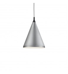  492716-BN/BK-Dorothy 16-in Brushed Nickel With Black Detail 1 Light Pendant