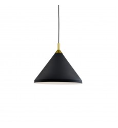  492814-BK/GD-Dorothy 14-in Black With Gold Detail 1 Light Pendant