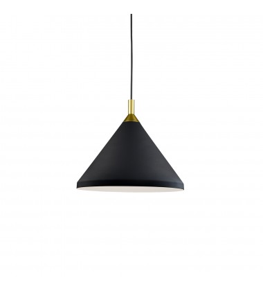  492814-BK/GD-Dorothy 14-in Black With Gold Detail 1 Light Pendant