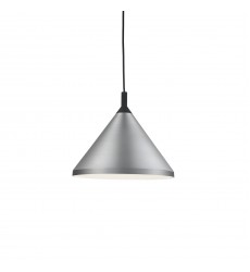  492814-BN/BK-Dorothy 14-in Brushed Nickel With Black Detail 1 Light Pendant