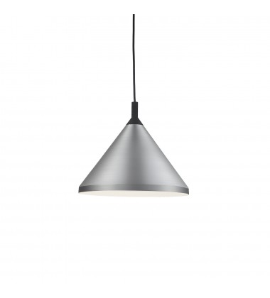  492814-BN/BK-Dorothy 14-in Brushed Nickel With Black Detail 1 Light Pendant