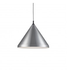  492824-BN/BK-Dorothy 24-in Brushed Nickel With Black Detail 1 Light Pendant