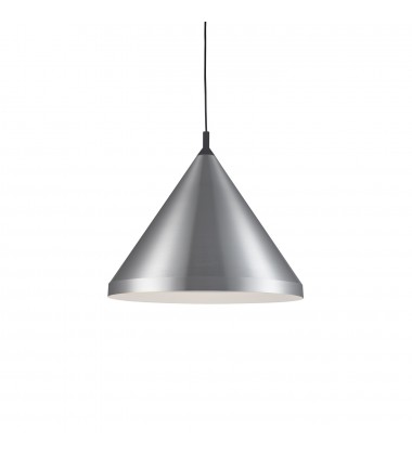  492824-BN/BK-Dorothy 24-in Brushed Nickel With Black Detail 1 Light Pendant