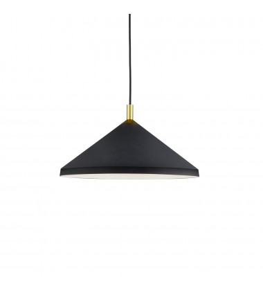  493118-BK/GD-Dorothy 18-in Black With Gold Detail 1 Light Pendant