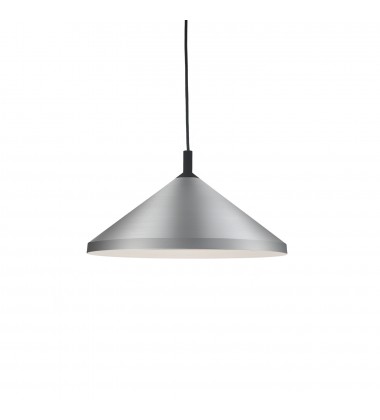  493118-BN/BK-Dorothy 18-in Brushed Nickel With Black Detail 1 Light Pendant