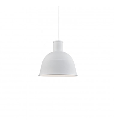  493516-WH-Irving 16-in White 1 Light Pendant