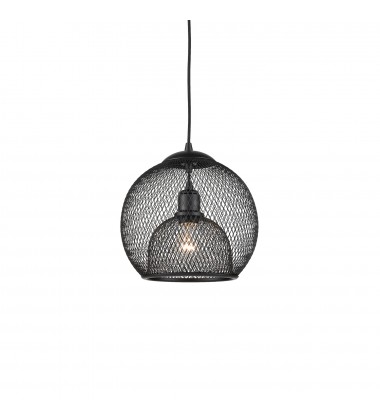  494412-BK-Gibraltar 12-in Black 1 Light Pendant