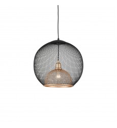  494418-BK/GD-Gibraltar 18-in Black/Gold 1 Light Pendant