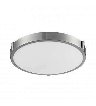  501112-LED-5CCT-Floyd 13-in Brushed Nickel LED Flush Mount