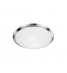  51561BN-Malta 12-in Brushed Nickel 1 Light Flush Mount