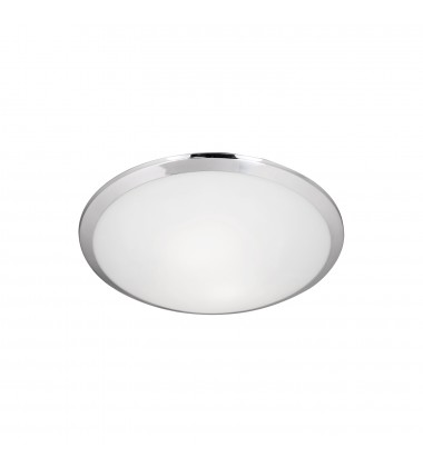  51561CH-Malta 12-in Chrome 1 Light Flush Mount