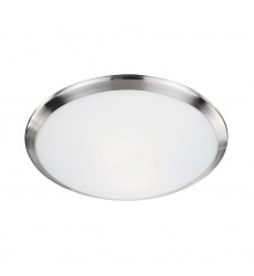 51562BN-Malta 15-in Brushed Nickel 2 Lights Flush Mount