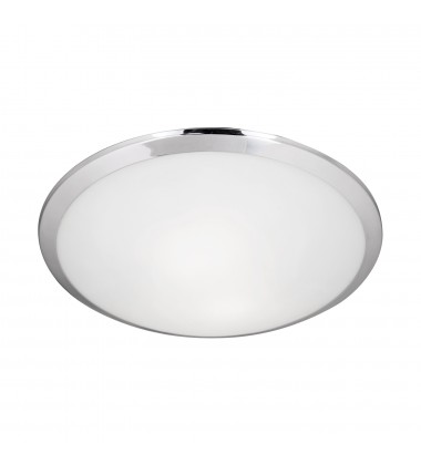  51562CH-Malta 15-in Chrome 2 Lights Flush Mount
