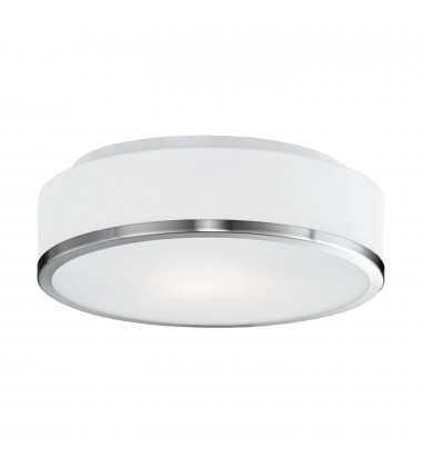 599002BN-Charlie 12-in Brushed Nickel 2 Lights Flush Mount 599002BN-Charlie 12-in Brushed Nickel 2 Lights Flush Mount